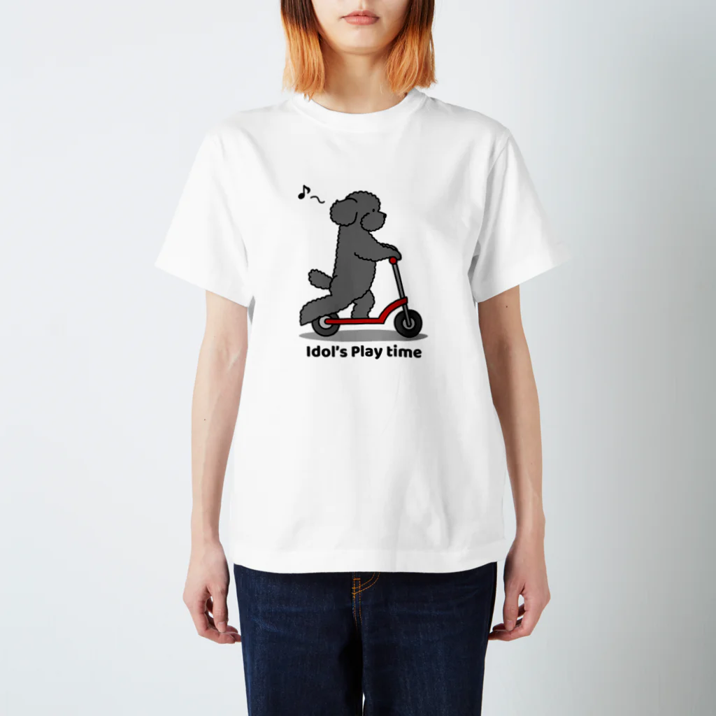 efrinmanのトイプー 1 黒系 スタンダードTシャツ