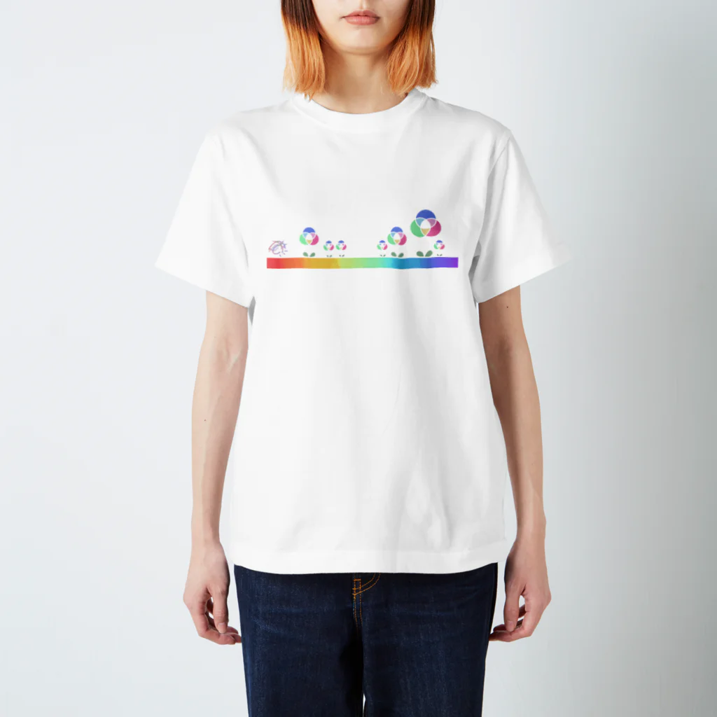 Ladybugcolorの混色フラワー（ライト） スタンダードTシャツ