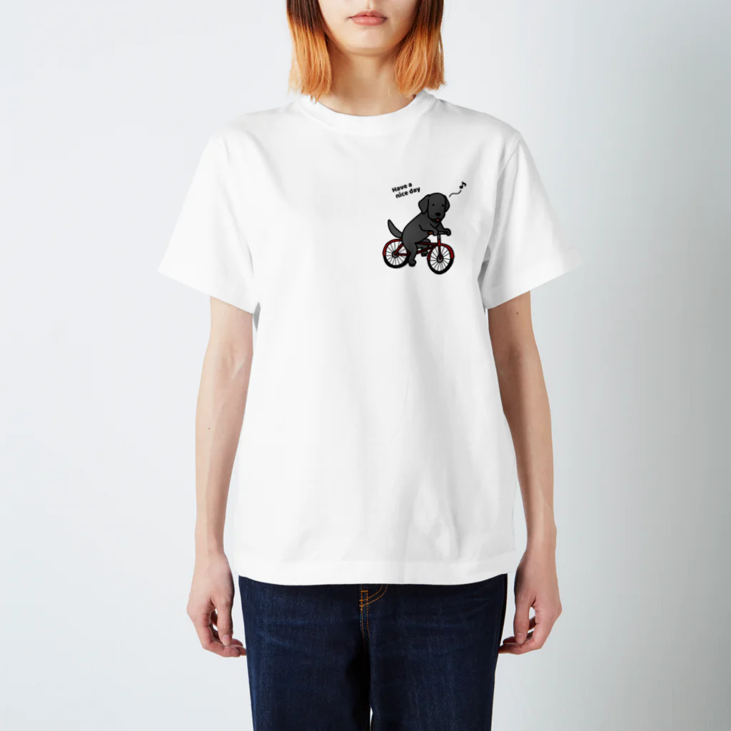 efrinmanのbicycleラブ 黒（両面2） Regular Fit T-Shirt