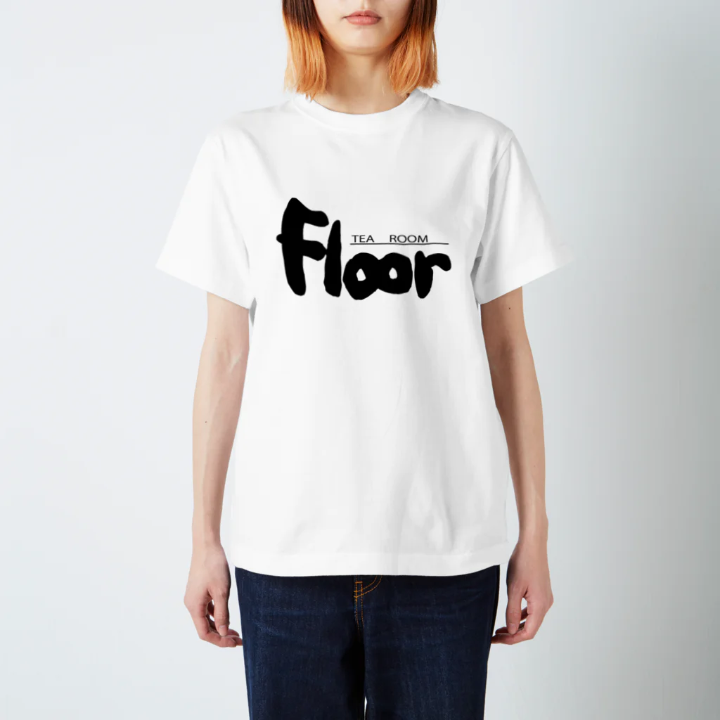 FloorのFloor 黒文字 Regular Fit T-Shirt