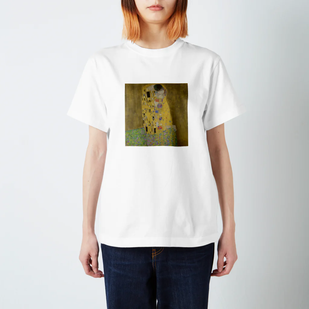 Art Baseの接吻 / グスタフ・クリムト(The Kiss 1908) Regular Fit T-Shirt