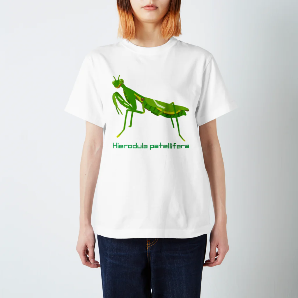 さちこの生物雑貨のハラビロカマキリ Regular Fit T-Shirt