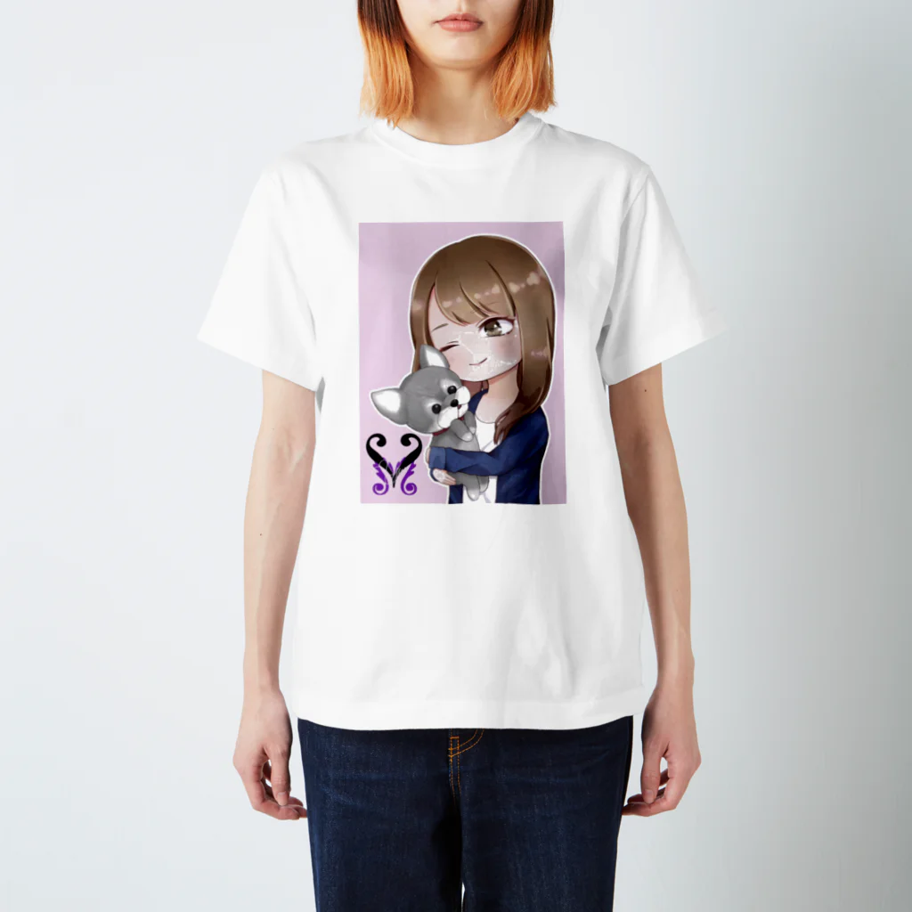 mamechibiのまめちびイラストTシャツ Regular Fit T-Shirt