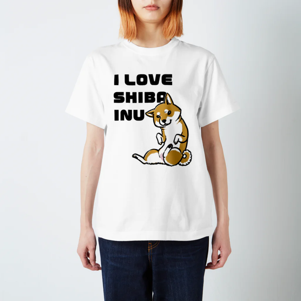 真希ナルセ（マキナル）のI LOVE SHIBAINU スタンダードTシャツ