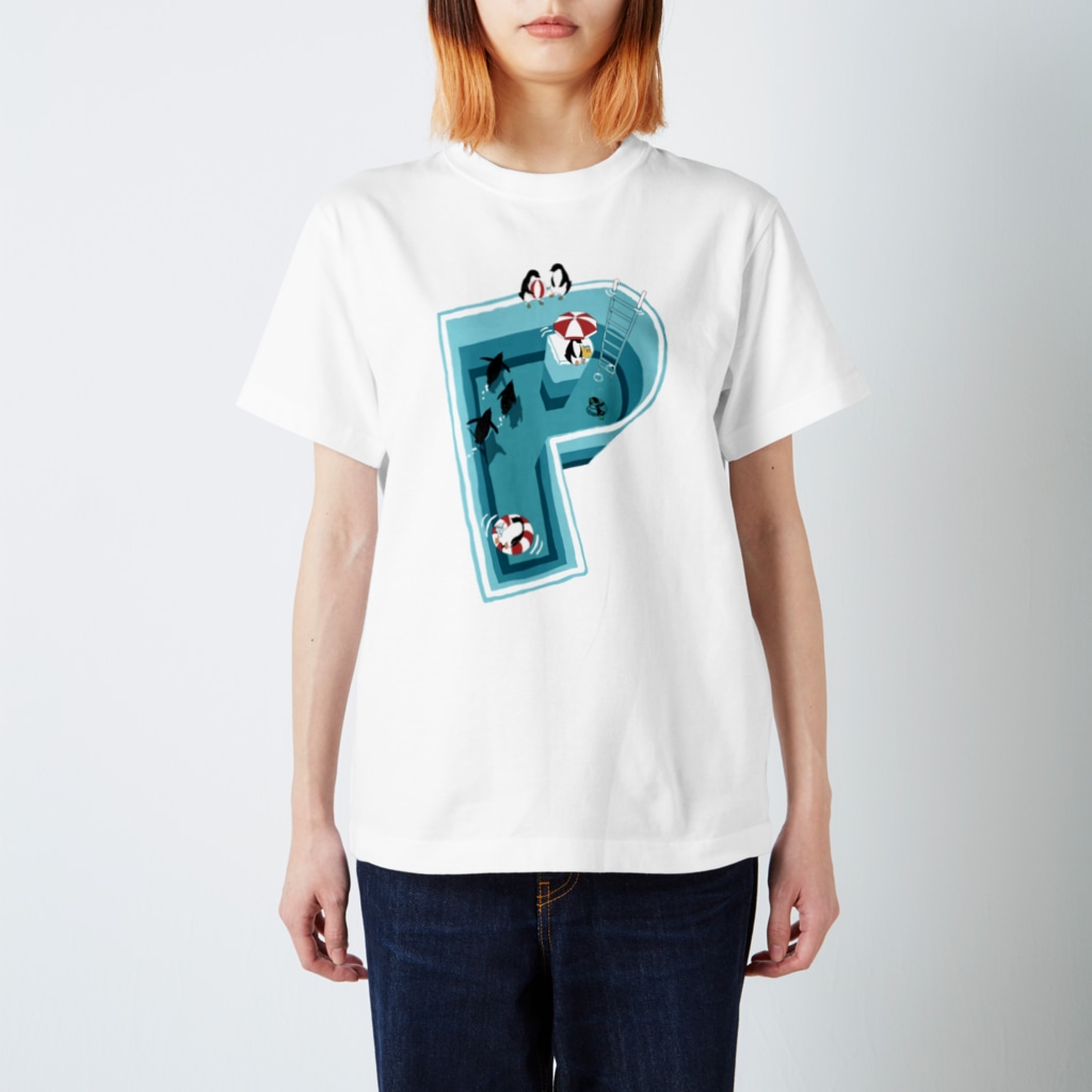ムクデザインのペンギン・ケサロマ Regular Fit T-Shirt