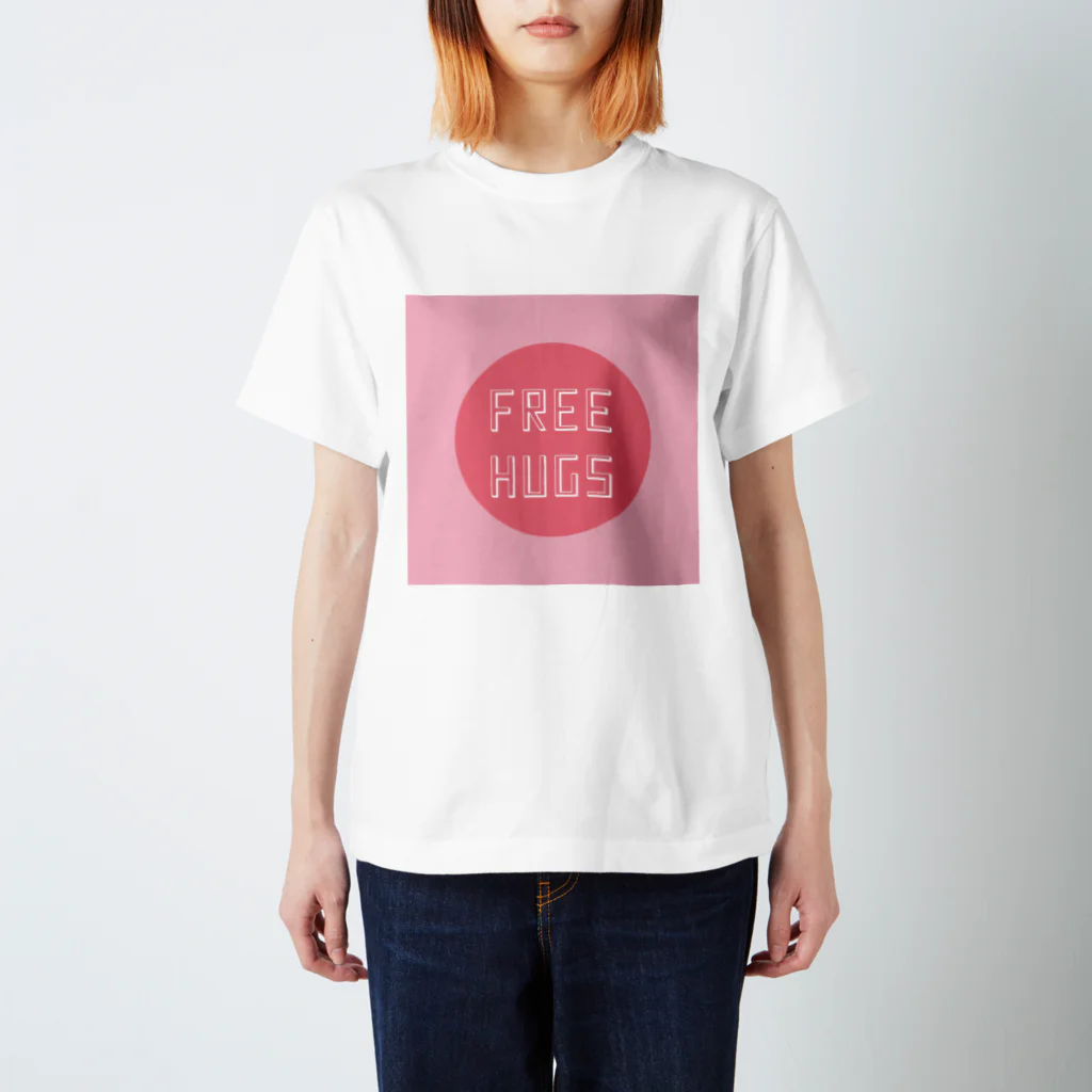 吉田屋のFREE HUGS(フリーハグ)【サークル】 Regular Fit T-Shirt