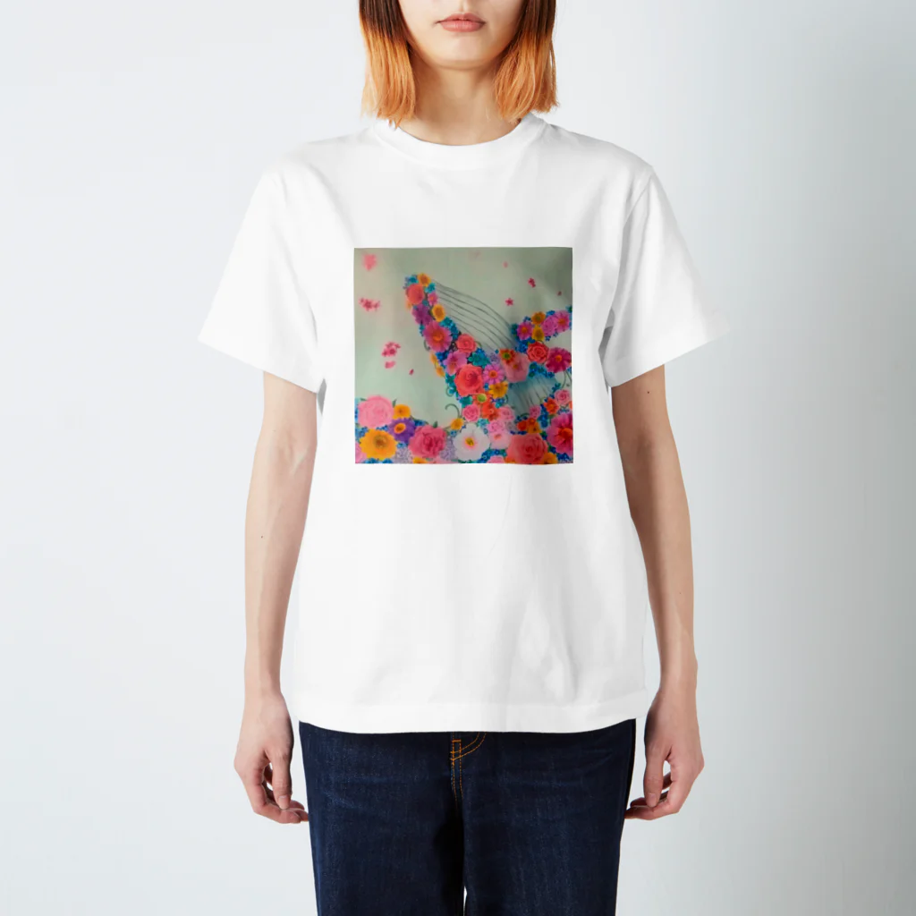 miekoの花くじら スタンダードTシャツ