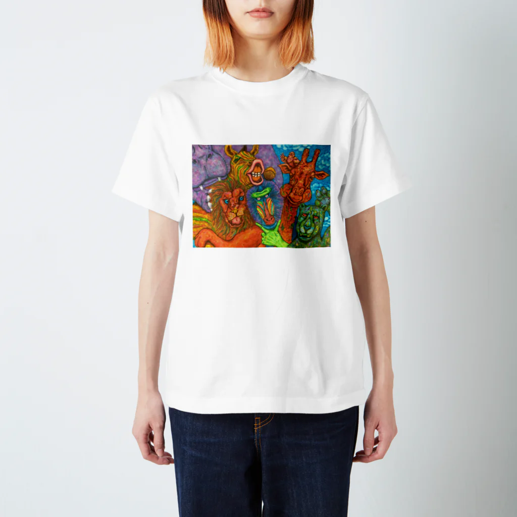 画駱駝柑子のハイチーズ スタンダードTシャツ