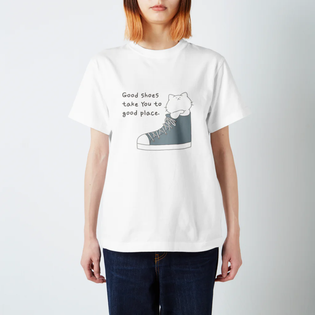 猫原のしのShoes スタンダードTシャツ