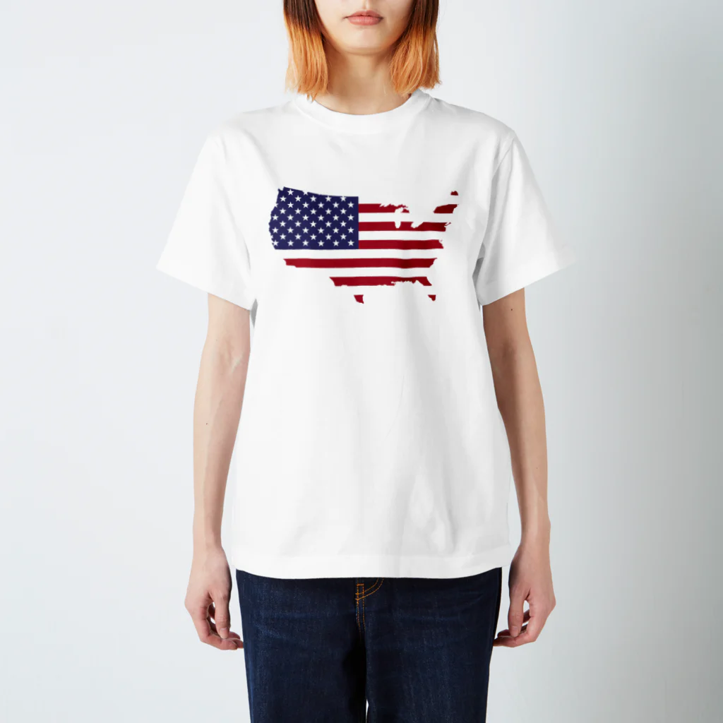 自分が着たいと思うTシャツを作るのU.S.A. Tシャツ Regular Fit T-Shirt