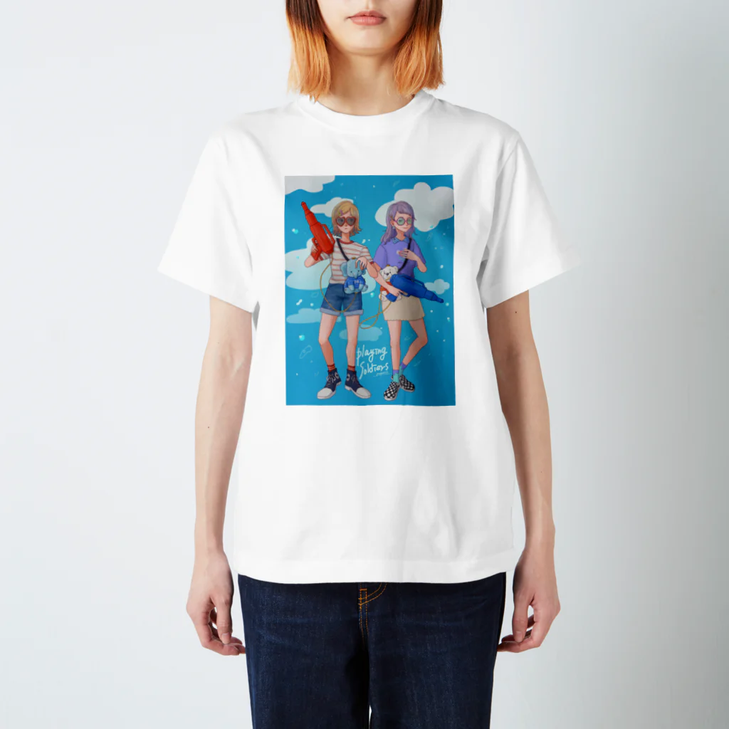 poreporecoのWater War T-shirt スタンダードTシャツ