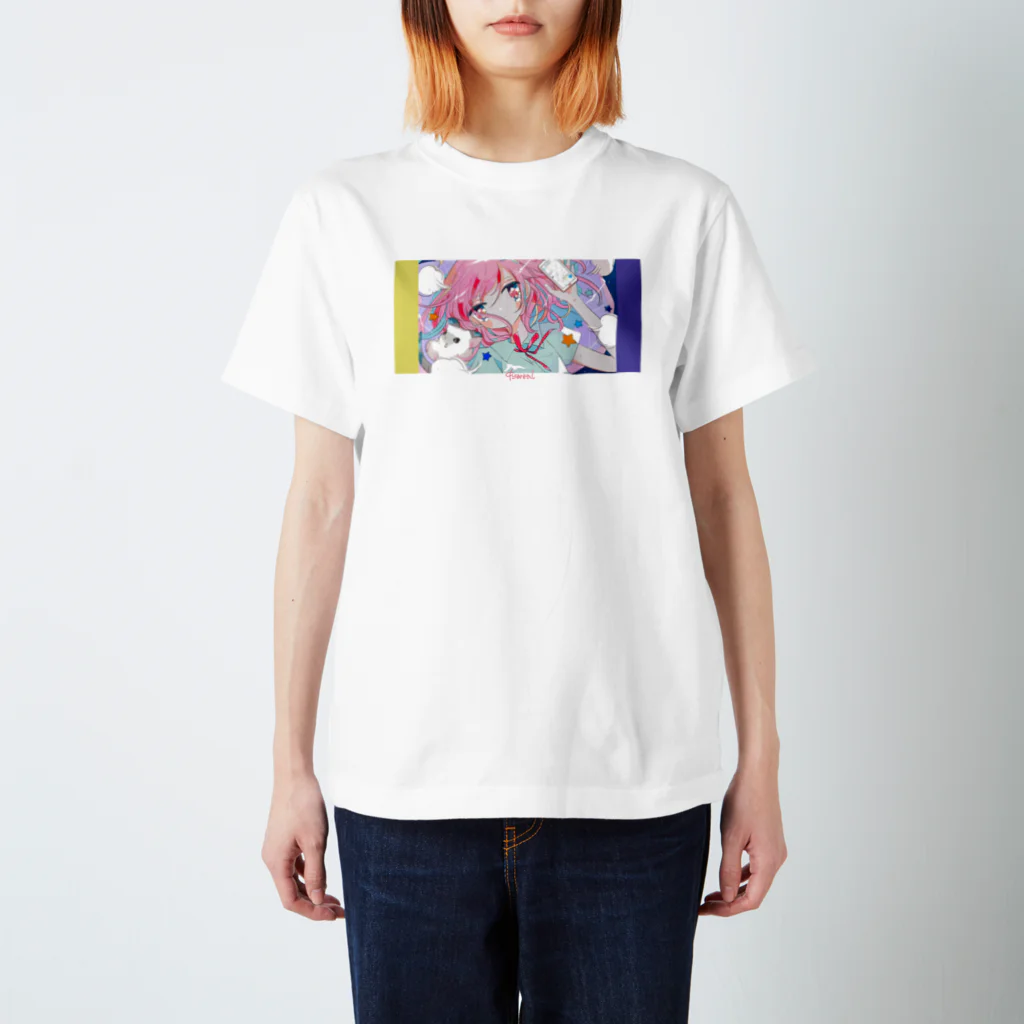 きゃらあいの怒りと嘆きの楽園-yellow×violet スタンダードTシャツ