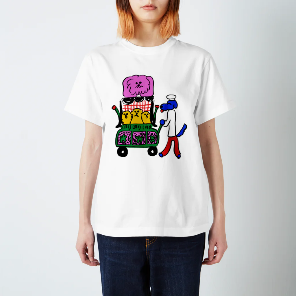 桜のワンワンワゴン Regular Fit T-Shirt