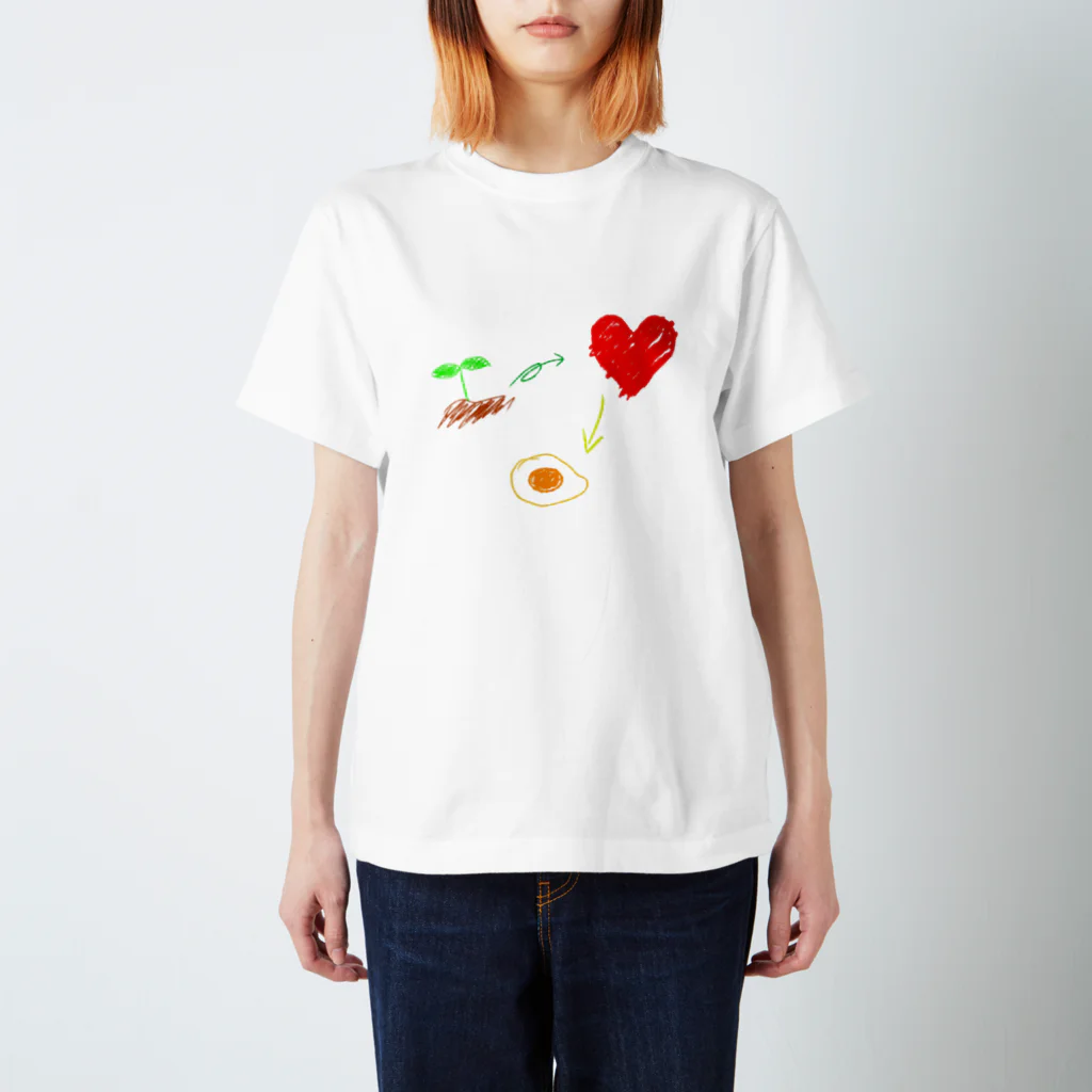 aokkoのILoveYou スタンダードTシャツ