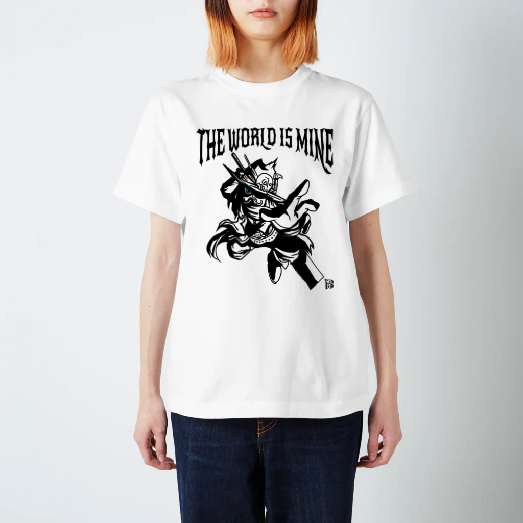 ☠️Captain's BASE☠️の☠️THE WORLD IS MINE☠️ブルーアイ スタンダードTシャツ