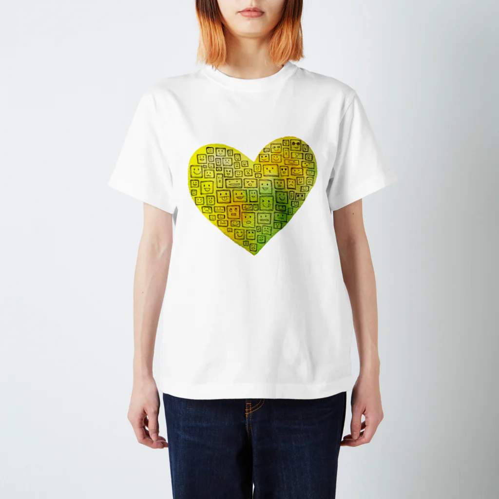 色音色のTシャツ屋さん ironeiro  T-shirt ShopのYellow Heart  スタンダードTシャツ