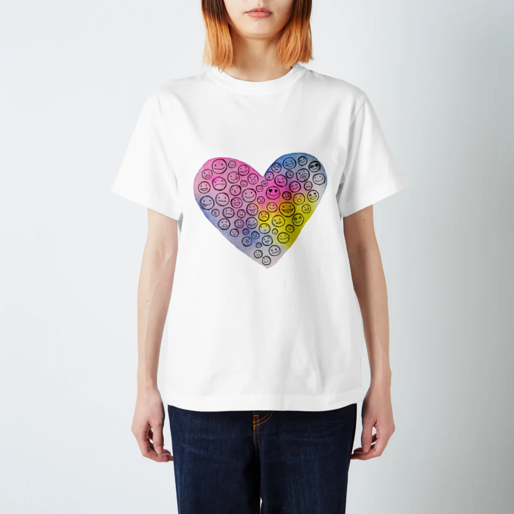 色音色のTシャツ屋さん ironeiro  T-shirt ShopのPink Heart  スタンダードTシャツ