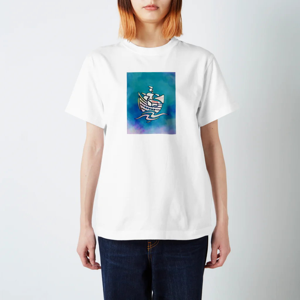 hide_and_seekのハコブネ Regular Fit T-Shirt