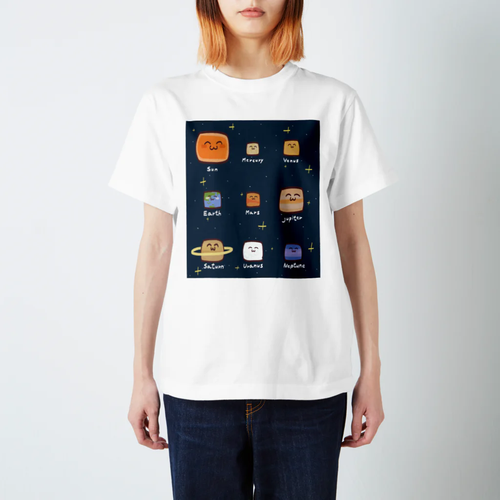 赤ナタデの太陽系ナタデ スタンダードTシャツ