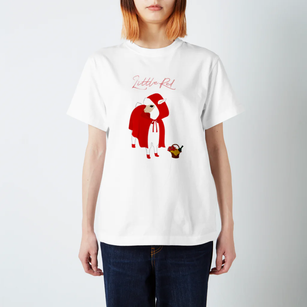 SWISS BLUEの little red スタンダードTシャツ