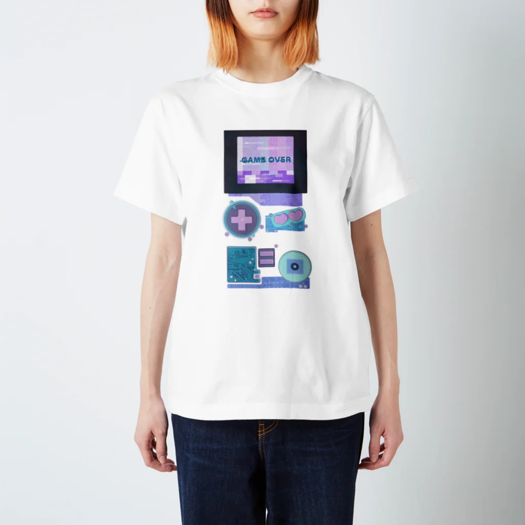 野良いぬのGAMEOVER スタンダードTシャツ