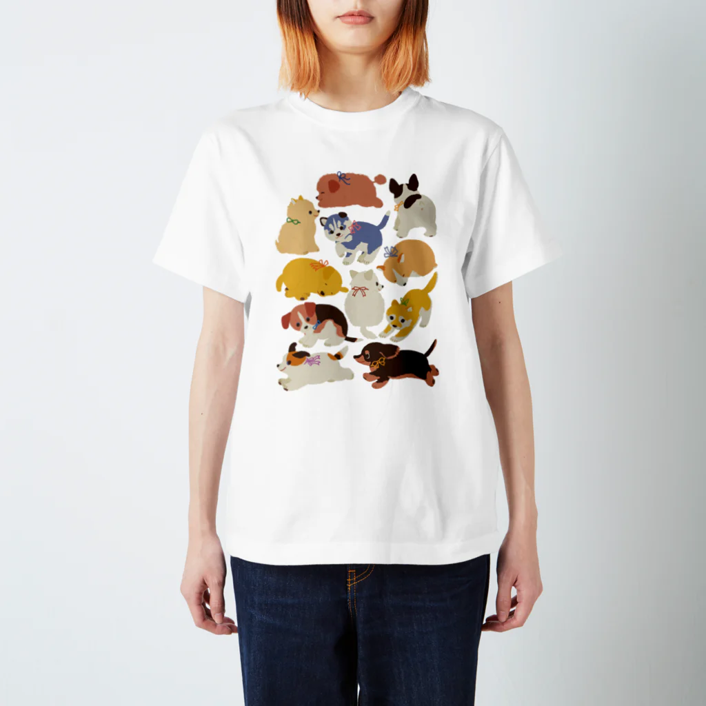 tama.tのこいぬ Regular Fit T-Shirt