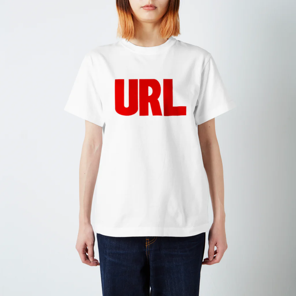 URLのURL赤-01 スタンダードTシャツ