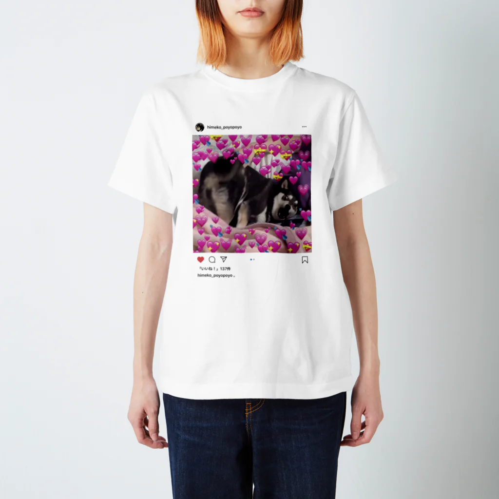 柴犬 Himeko kawaii shop のHimeko Tshirt 【SNSpic⑬】 スタンダードTシャツ