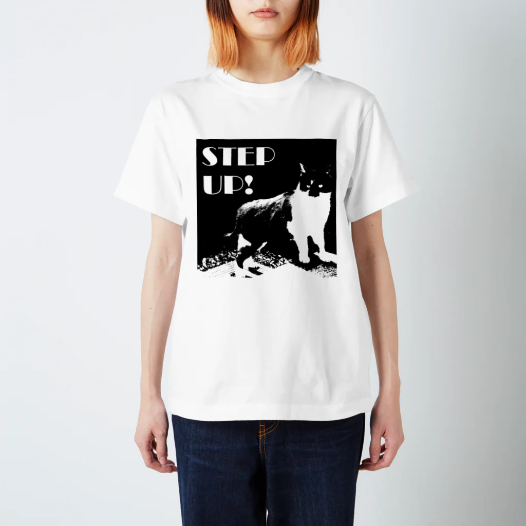 川原ナツミのSTEP UP!ねこ スタンダードTシャツ