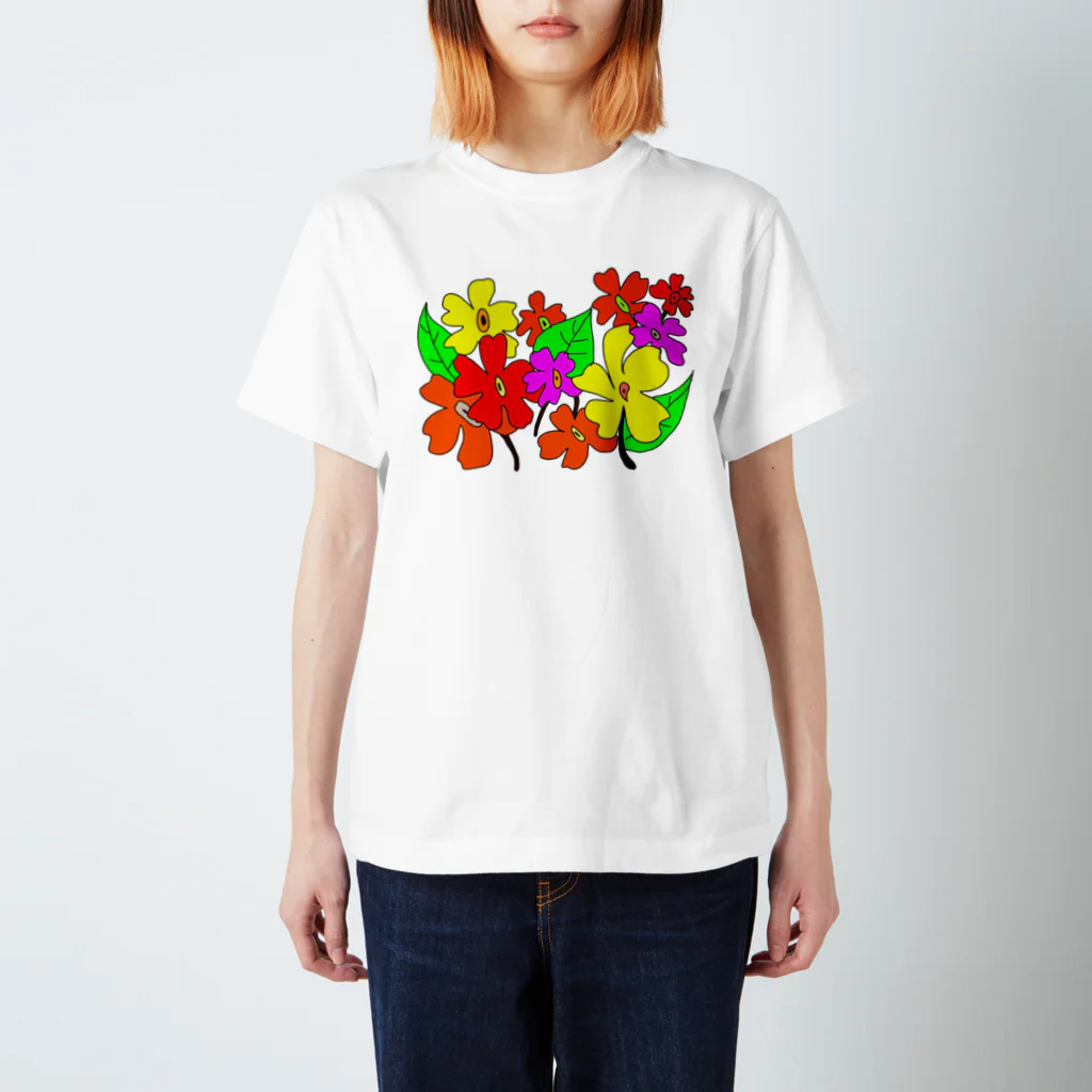 tsuki-hiroの手書きのお花 スタンダードTシャツ