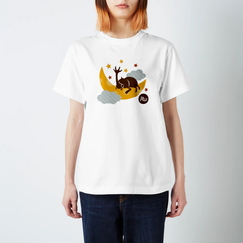 kocoon（コクーン）の夜空のカブトムシ スタンダードTシャツ