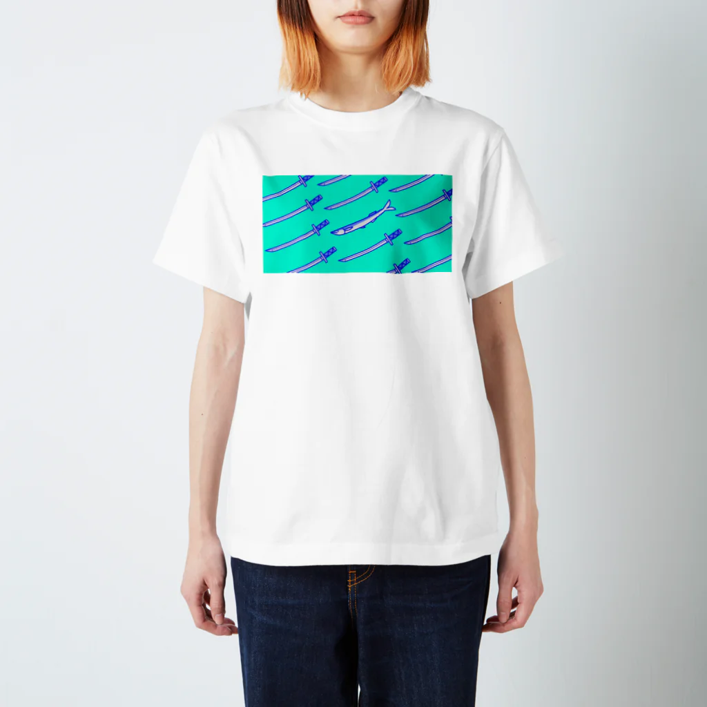 nomeroの刀の模様 Regular Fit T-Shirt