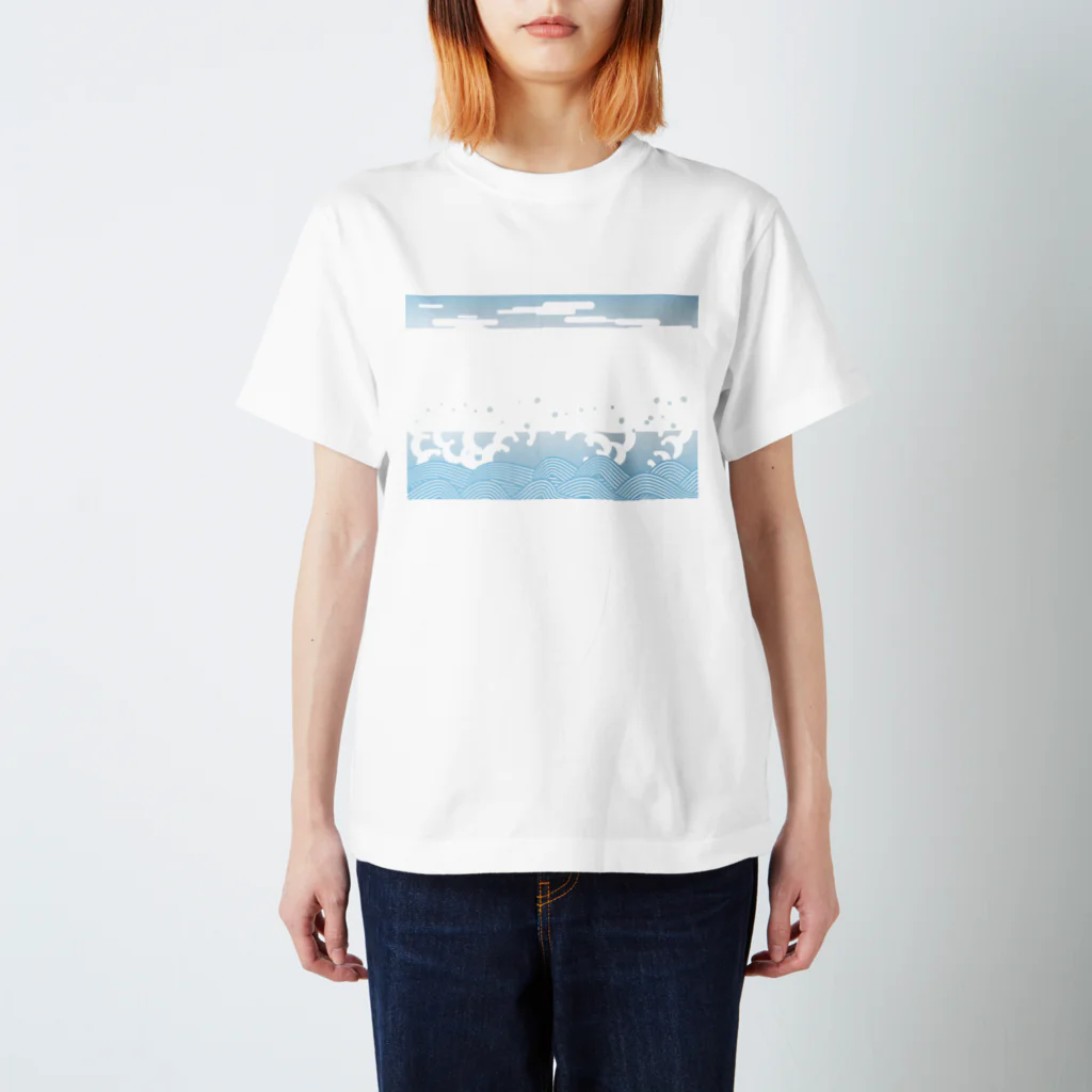 わたのはらの沖津白波 Regular Fit T-Shirt