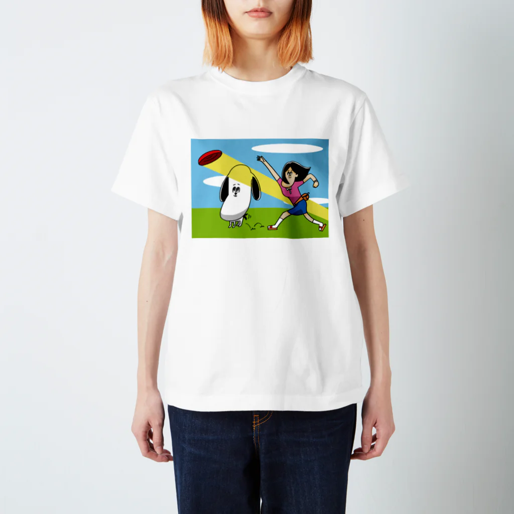 ふくたつショップのフリスビードッグ スタンダードTシャツ