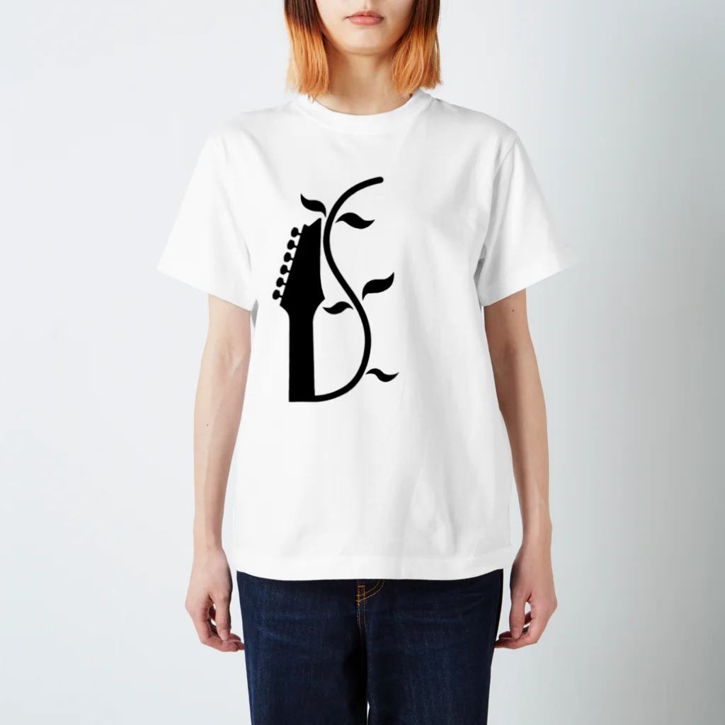 ほっぺた(o・ω・♥)のTシャツやさんのしゃっく応援シリーズ(黒) 티셔츠
