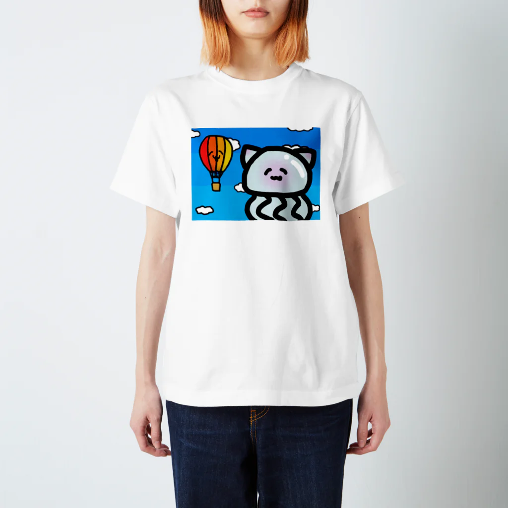 ゆるやかななにかのふわふわねこねこ スタンダードTシャツ