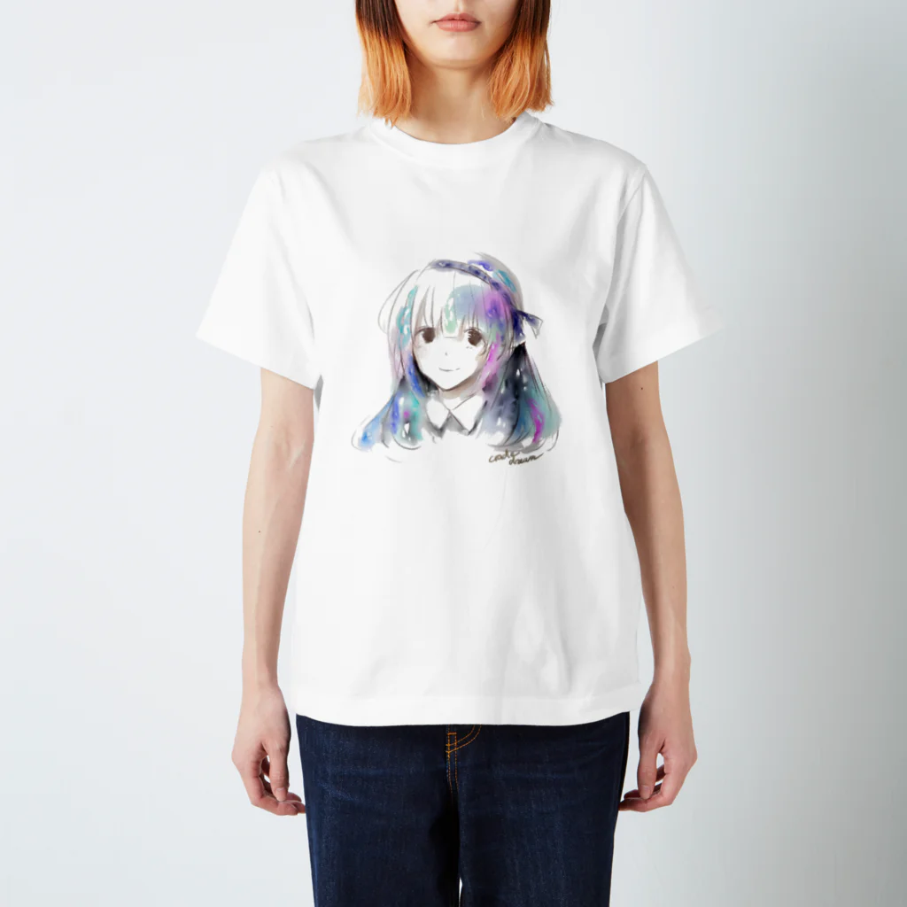 Lina@CRADLE DREAMの水彩女の子 Regular Fit T-Shirt