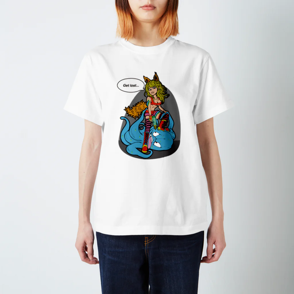 T.K WORLDのCAT VS OCTOPUS スタンダードTシャツ