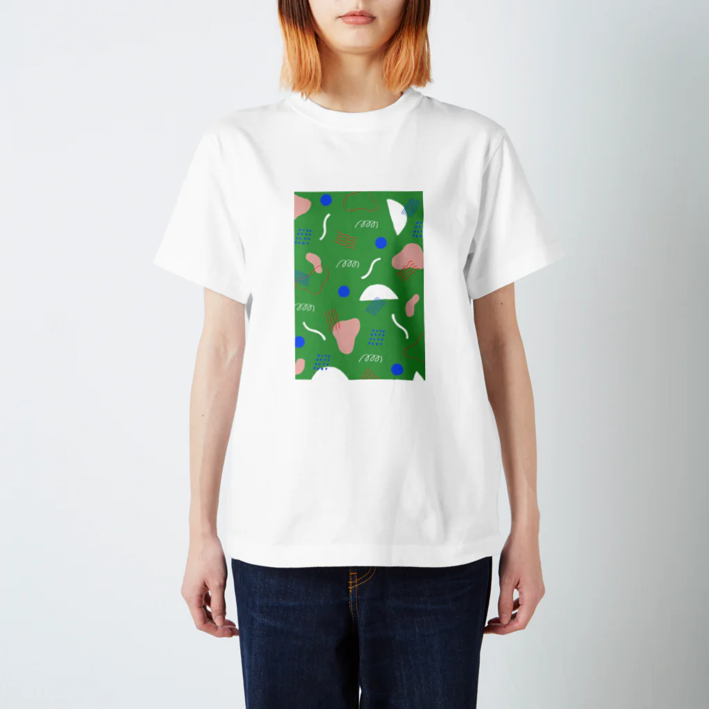 reinatakahashi_illustrationのKIKAGAKU GREEN スタンダードTシャツ