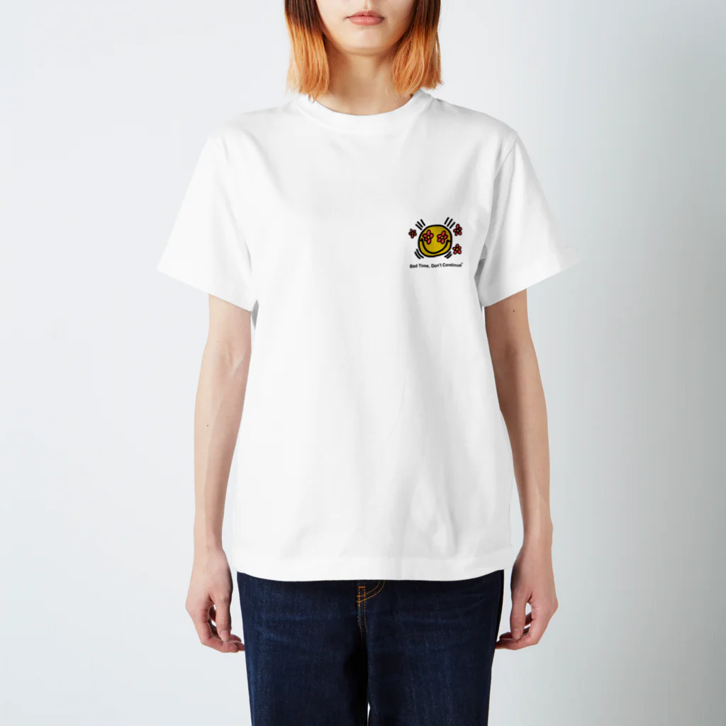 Bad Time,Don't Continueのflower eye smiley スタンダードTシャツ