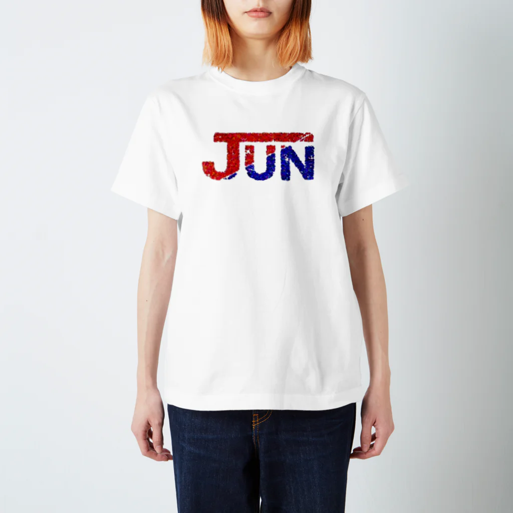 goingandsteadyのJun red and blue スタンダードTシャツ