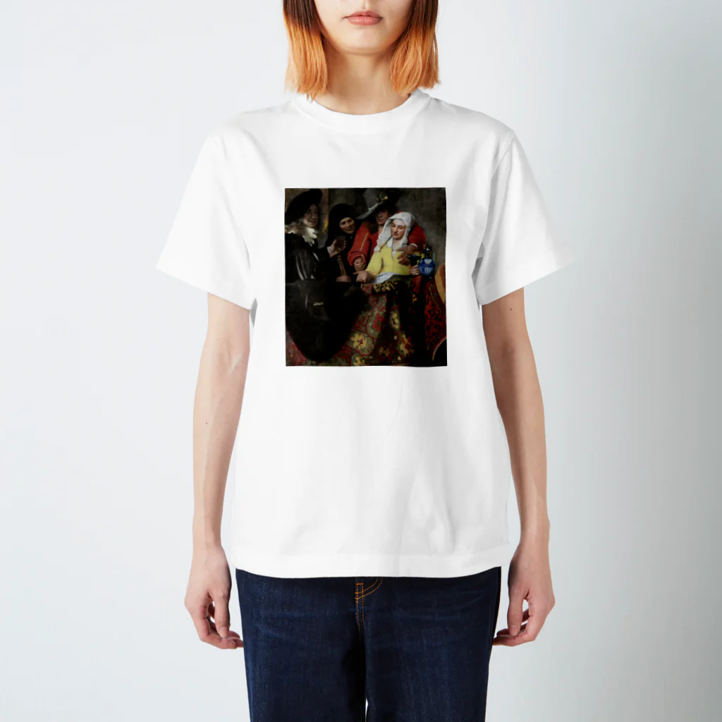 Art Baseの取り持ち女 / フェルメール (The Procuress 1656） Regular Fit T-Shirt
