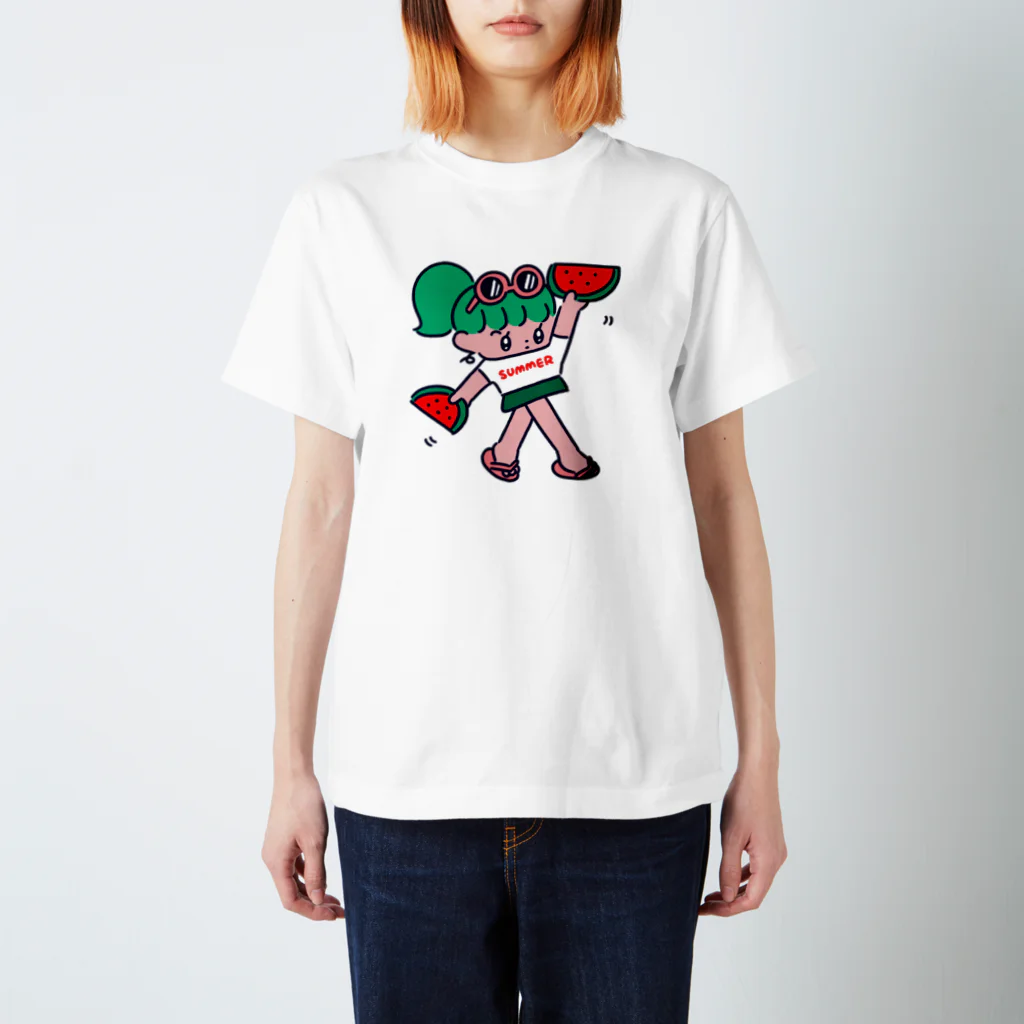 モニョチタポミチの夏の舞 Regular Fit T-Shirt