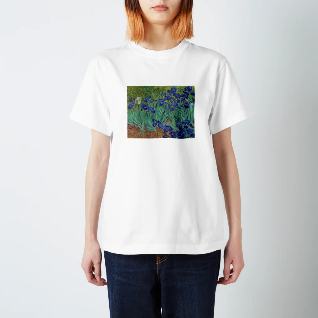 Art Baseのゴッホ / アイリス / 1889 / Irises Vincent van Gogh Regular Fit T-Shirt