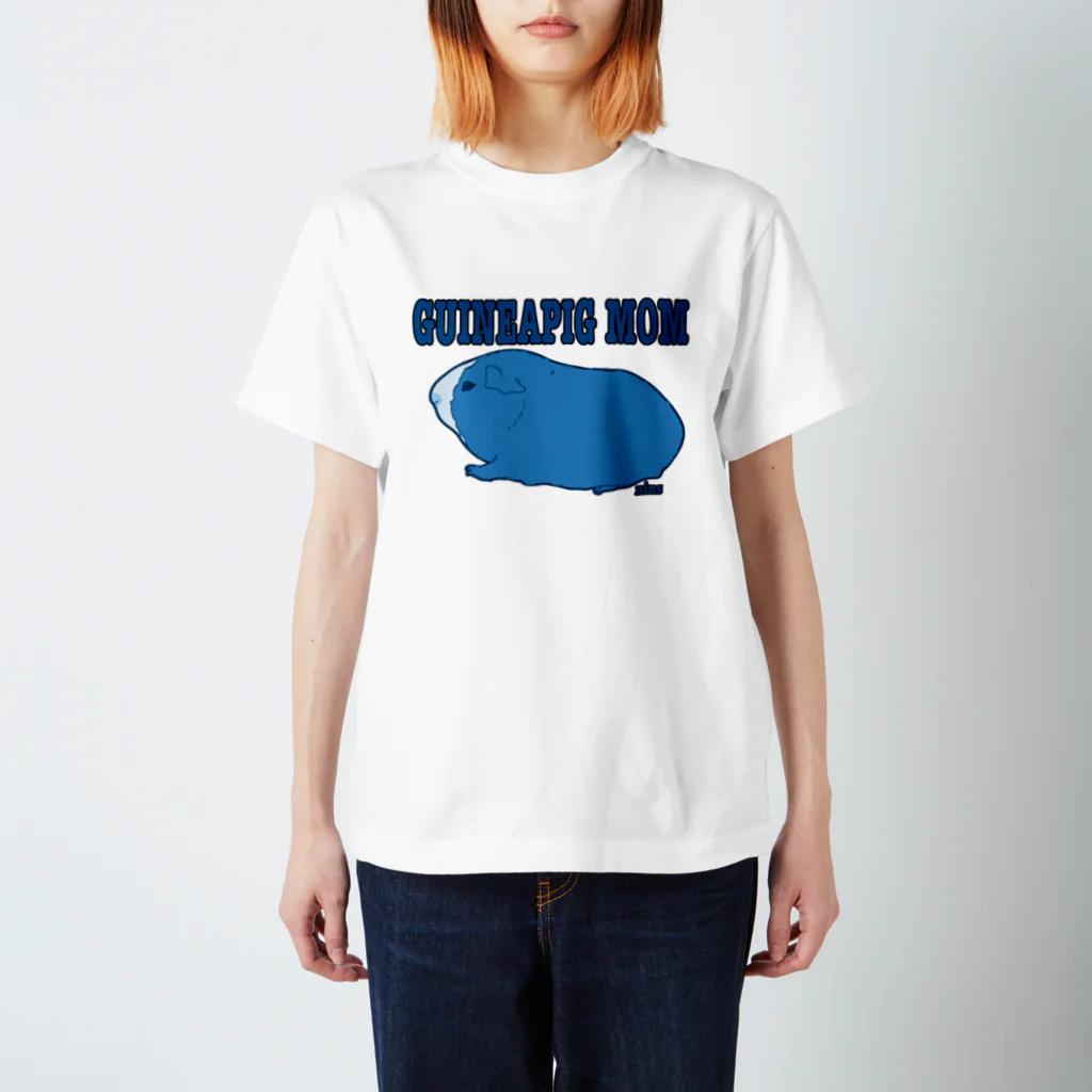 nins・にんずのモルモットのお母さん青 Regular Fit T-Shirt