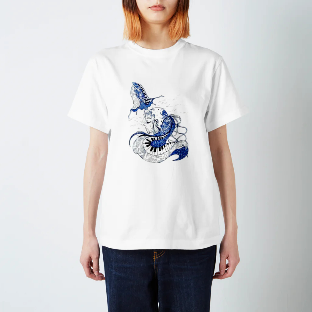 唐松 梗樹(ｶﾗﾏﾂ ｺｳｷ)の蜜 Regular Fit T-Shirt