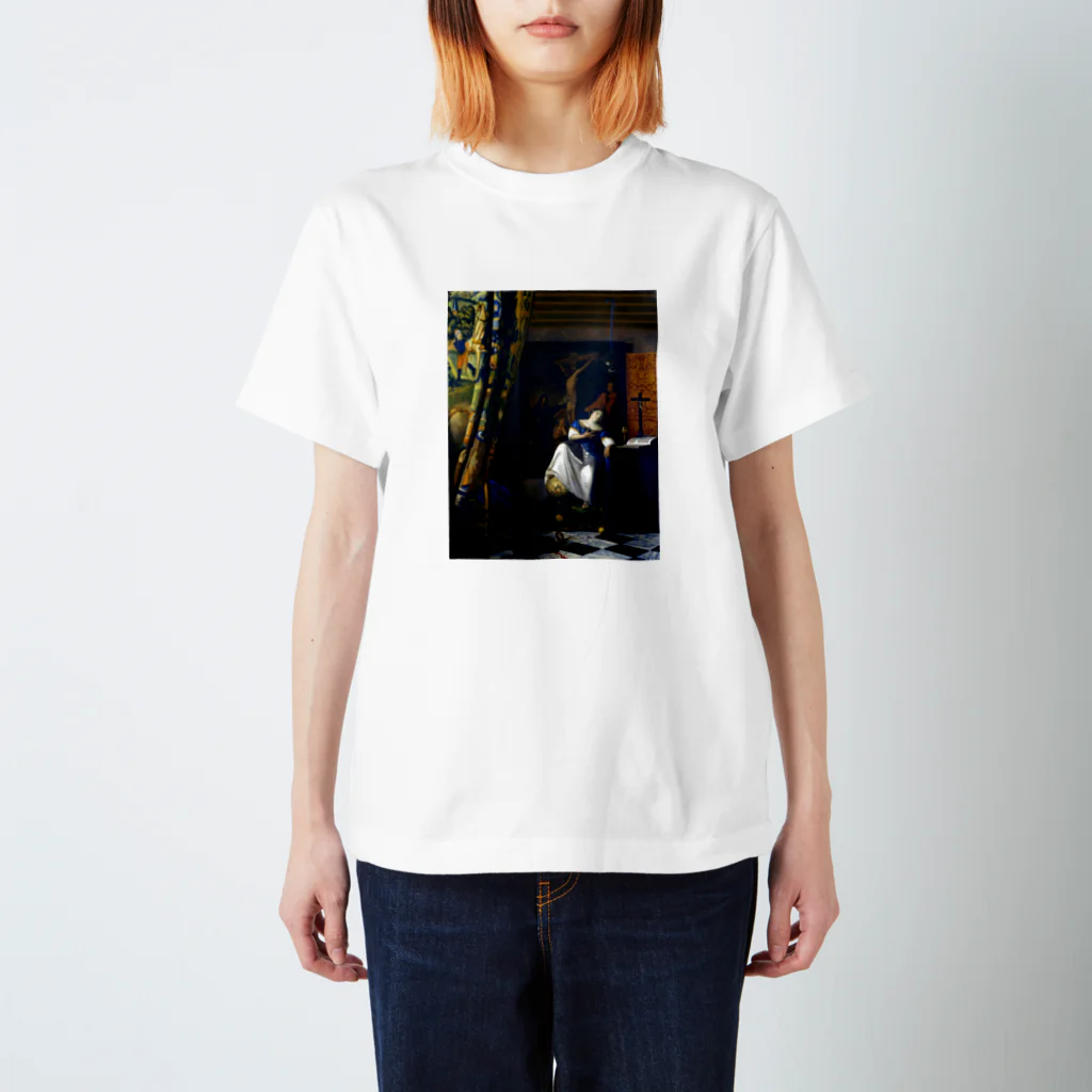 Art Baseの信仰の寓意 / フェルメール (The Allegory of the Faith 1670) Regular Fit T-Shirt