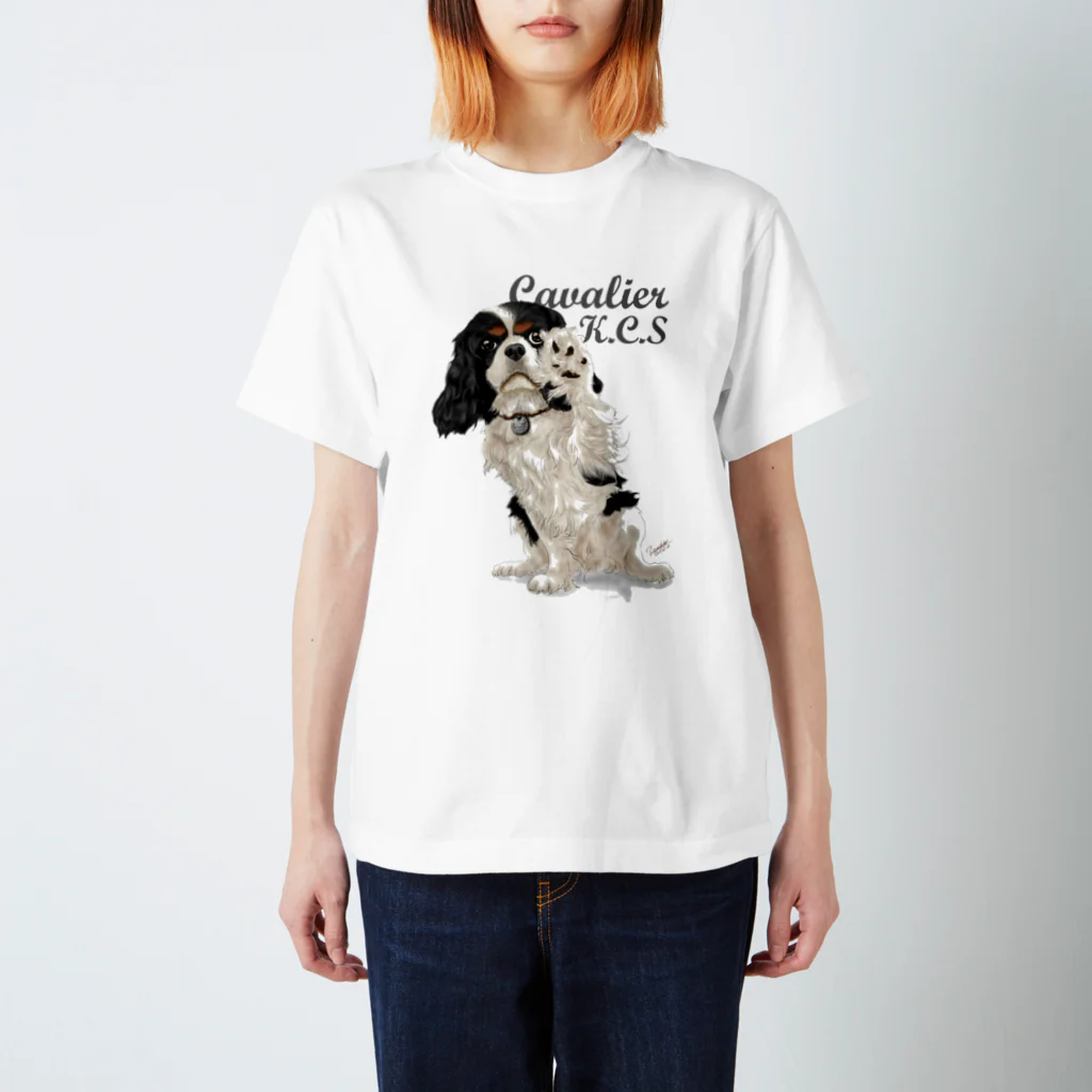 Shimiyasuのキャバリア№09 ちょいちょいトライカラー Regular Fit T-Shirt