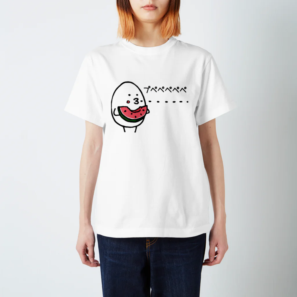 KAGEROu’s SHOPのユデタマゴ  スイカ Regular Fit T-Shirt