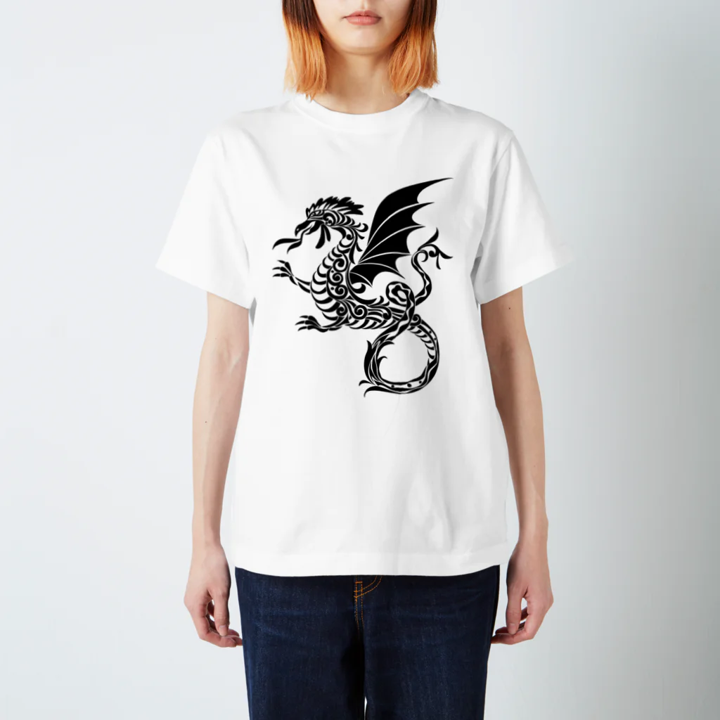 KNS designのアラベスク・ドラゴン スタンダードTシャツ